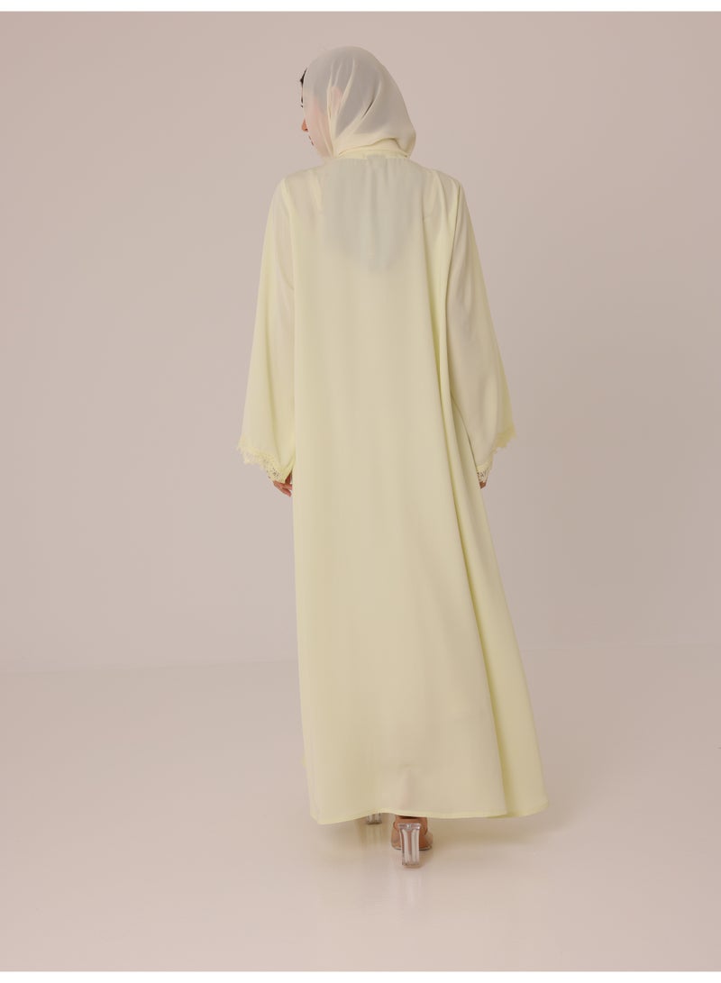 IKKXA Citrus Dream Abaya ABY1227 Yellow - Image 4